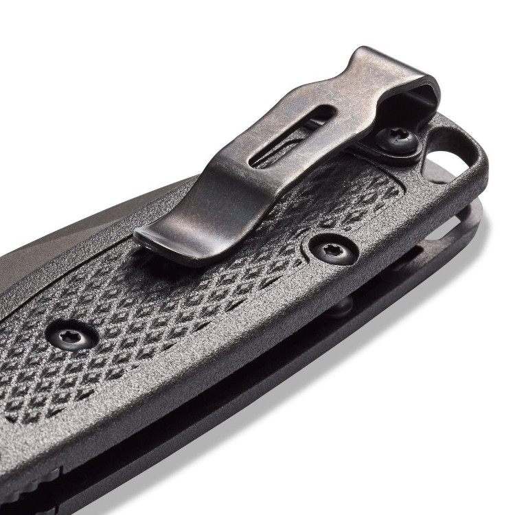 Benchmade Mini Bugout Black Coated Non-Serrated Drop Point - Image 5